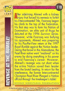 1997 WWF Magazine #110 Revenge at the Rumble! Back
