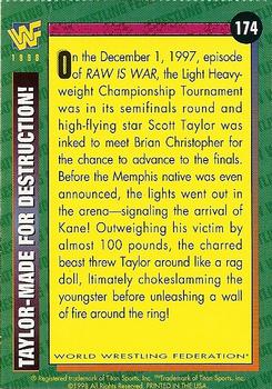 1998 WWF Magazine #174 Taylor-Made for Destruction! Back
