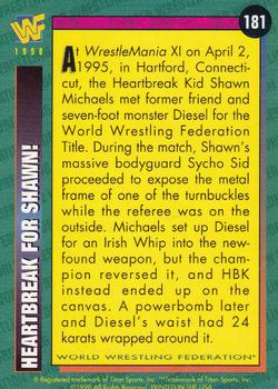 1998 WWF Magazine #181 Heartbreak for Shawn! Back