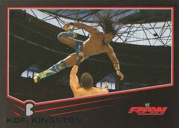 2013 Topps WWE - Black #22 Kofi Kingston Front