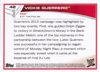 2013 Topps WWE - Black #42 Vickie Guerrero Back