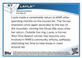 2013 Topps WWE - Black #67 Layla Back