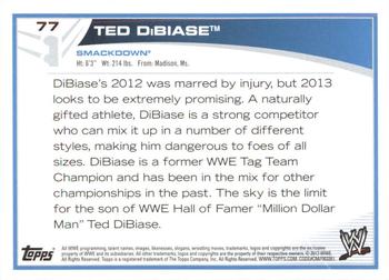 2013 Topps WWE - Black #77 Ted DiBiase Jr. Back