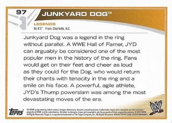2013 Topps WWE - Black #97 Junkyard Dog Back