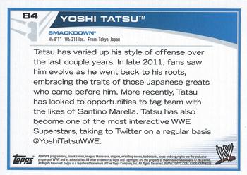 2013 Topps WWE - Black #84 Yoshi Tatsu Back