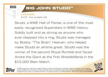 2013 Topps WWE - Silver #86 Big John Studd Back