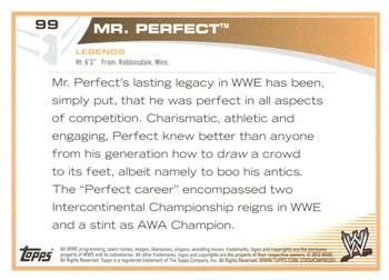 2013 Topps WWE - Silver #99 Mr. Perfect Curt Hennig Back