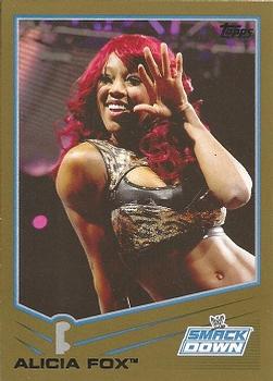 2013 Topps WWE - Gold #46 Alicia Fox Front