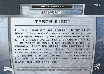 2013 Topps WWE - Triple Threat Tier 2 #TT25-2 Tyson Kidd Back
