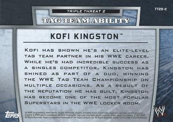 2013 Topps WWE - Triple Threat Tier 2 #TT29-2 Kofi Kingston Back