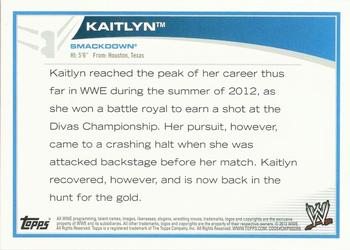 2013 Topps WWE - Autographs #12 Kaitlyn Back