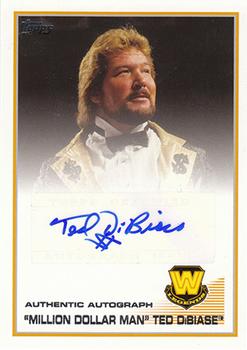 2013 Topps WWE - Autographs #15 Million Dollar Man Ted DiBiase Front