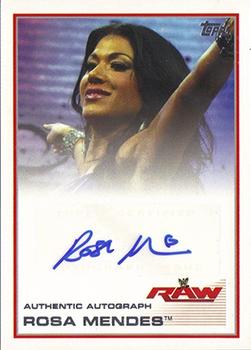 2013 Topps WWE - Autographs #17 Rosa Mendes Front