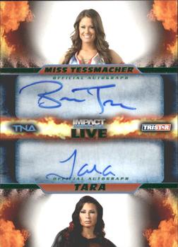 2013 TriStar TNA Impact Live - Dual Autographs Green #L2-16 Brooke Tessmacher / Tara Front