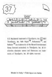 1991 WWF Superstars Stickers #37 Big Boss Man Back
