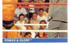1991 WWF Superstars Stickers #42 Power & Glory Front