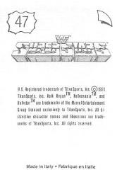 1991 WWF Superstars Stickers #47 Ultimate Warrior Back