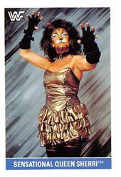 1991 WWF Superstars Stickers #105 Sensational Queen Sherri Front