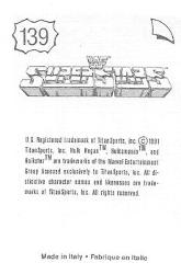 1991 WWF Superstars Stickers #139 Jake The Snake Roberts Back