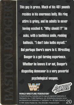 1994 Action Packed WWF #20 Bastion Booger Back