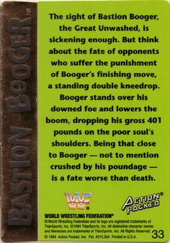 1994 Action Packed WWF #33 Bastion Booger Back
