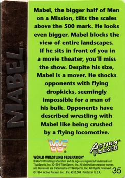 1994 Action Packed WWF #35 Mabel Back