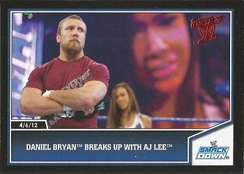 2013 Topps Best of WWE #3 Daniel Bryan Breaks up with AJ Lee Front