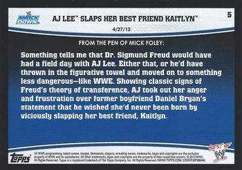 Kaitlyn #5 AJ Lee 2013 Topps  Best of WWE Wrestling Sammelkarte 