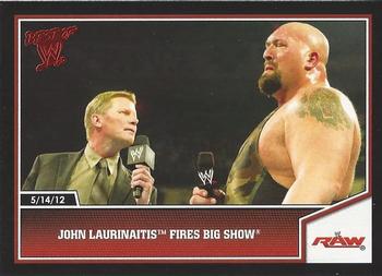 2013 Topps Best of WWE #13 John Laurinaitis Fires Big Show Front