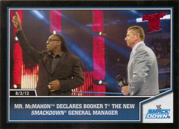 2013 Topps Best of WWE #37 Mr. McMahon Declares Booker T the new SmackDown General Manager Front