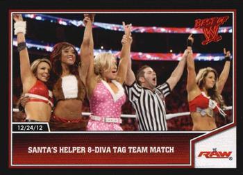 2013 Topps Best of WWE #71 Santa's Helper 8-Diva Tag Team Match Front