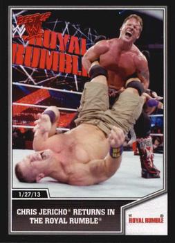 2013 Topps Best of WWE #82 Chris Jericho Returns in the Royal Rumble Front