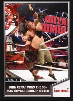 2013 Topps Best of WWE #84 John Cena Wins the 30-Man Royal Rumble Match Front