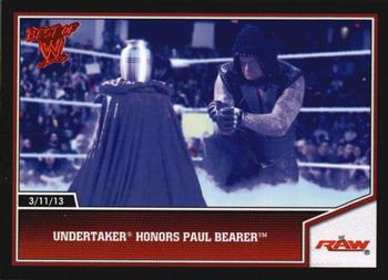 2013 Topps Best of WWE #98 Undertaker Honors Paul Bearer Front