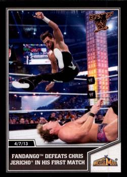 2013 Topps Best of WWE #107 Fandango Defeats Chris Jericho in his First Match Front