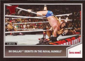 2013 Topps Best of WWE #83 Bo Dallas Debuts in the Royal Rumble Front