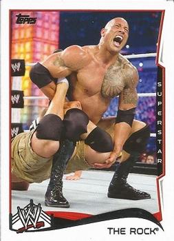 2014 Topps WWE #40 The Rock Front