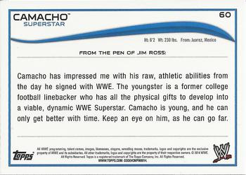 2014 Topps WWE #60 Camacho Back