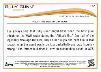 2014 Topps WWE #97 Billy Gunn Back
