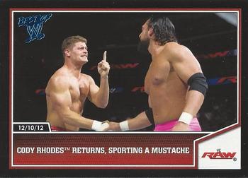 2013 Topps Best of WWE - Blue #67 Cody Rhodes Returns, Sporting a Mustache Front