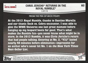 2013 Topps Best of WWE - Blue #82 Chris Jericho Returns in the Royal Rumble Back