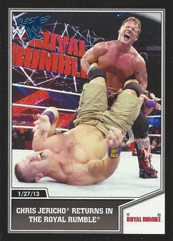 2013 Topps Best of WWE - Blue #82 Chris Jericho Returns in the Royal Rumble Front