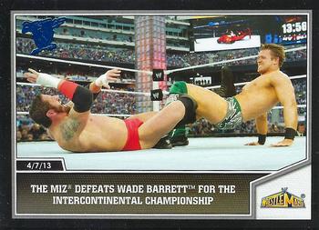 2013 Topps Best of WWE - Blue #106 The Miz Defeats Wade Barrett for the Intercontinental Championship Front