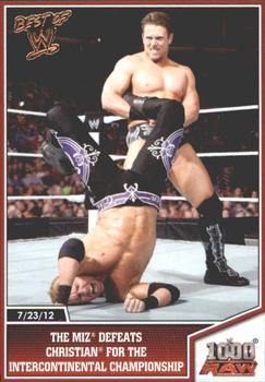 2013 Topps Best of WWE - Bronze #31 The Miz Defeats Christian for the Intercontinental Championship Front