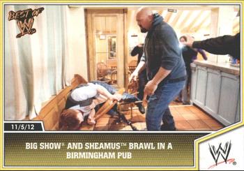 2013 Topps Best of WWE - Bronze #58 Big Show and Sheamus Brawl in a Birmingham Pub Front