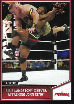 2013 Topps Best of WWE - Bronze #70 Big E Langston Debuts, Attacking John Cena Front