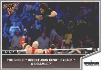 2013 Topps Best of WWE - Bronze #88 The Shield Defeat John Cena, Ryback and Sheamus Front