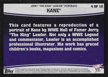 2013 Topps Best of WWE - Jerry Lawler Portraits #4 Kane Back