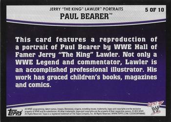 2013 Topps Best of WWE - Jerry Lawler Portraits #5 Paul Bearer Back