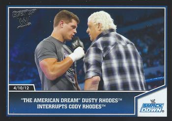 2013 Topps Best of WWE - Silver #4 The American Dream Dusty Rhodes Interrupts Cody Rhodes Front